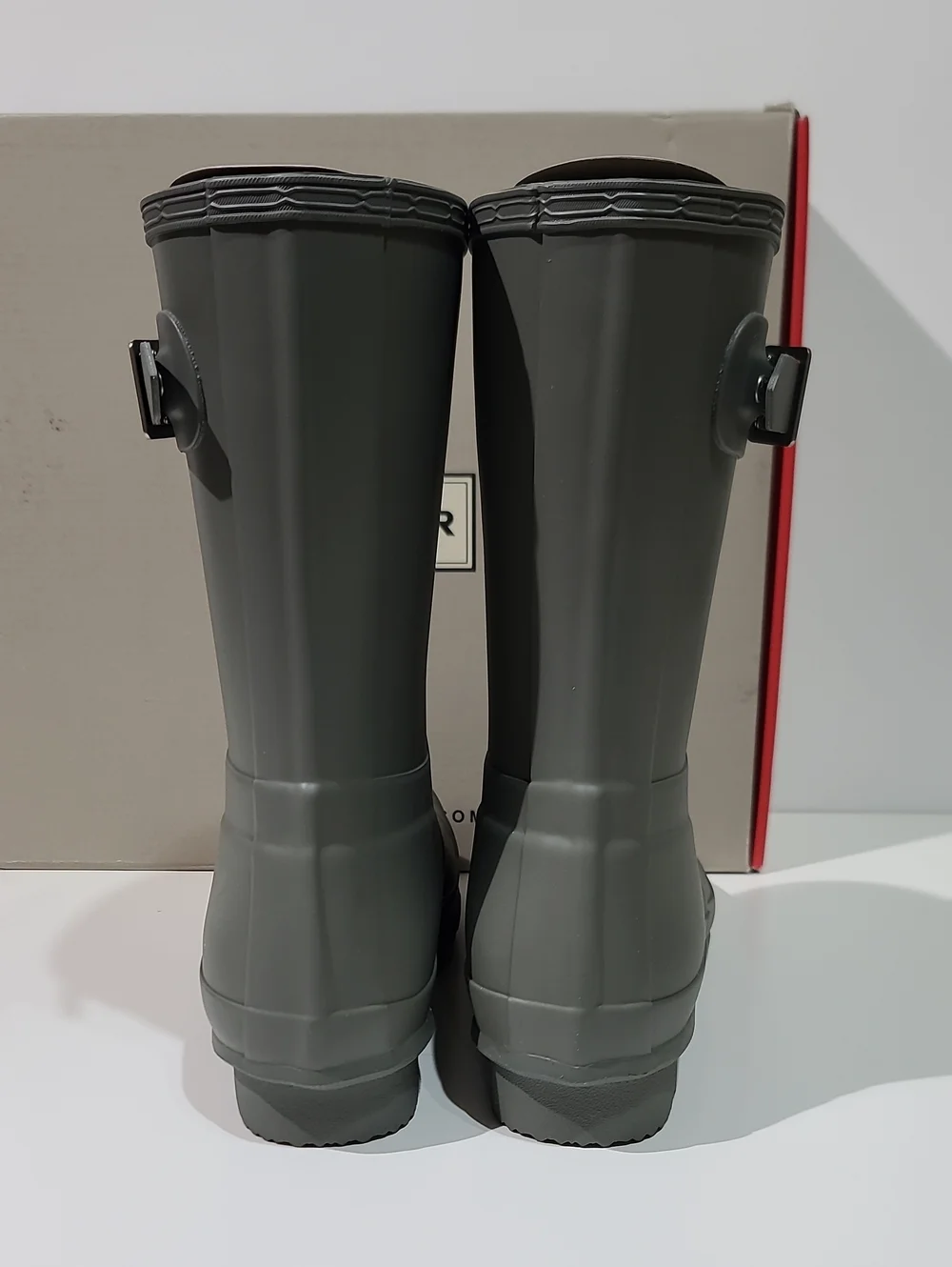 Hunter Original Men's Short Rain Boots / Docker Grey US 9 New